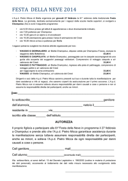 FESTA DELLA NEVE 2014