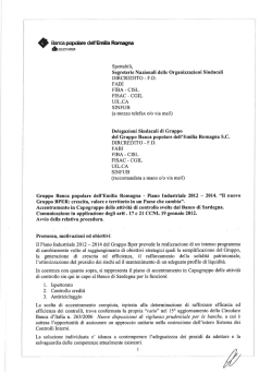 Informativa sindacale Polo Controlli Sardegna