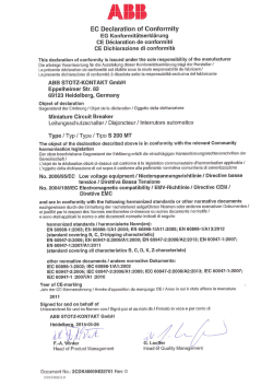 EC Declaration of Conformity