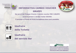 INFORMATIVA CAMBIO VOUCHER GRUPPI
