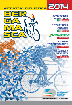 Calendario Ciclistico Bergamasco 2014