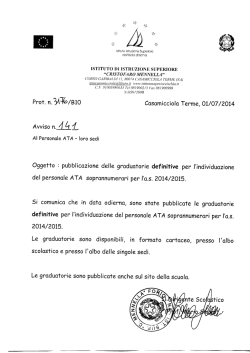 ISTITUTO DI ISTRUZIONE SUPERIORE “CRISTOFARO MENNELLA”