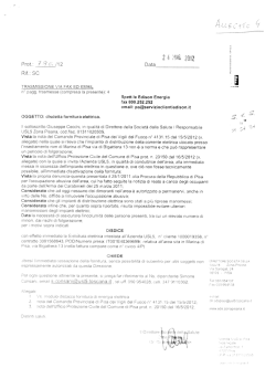 Disdetta della fornitura elettrica