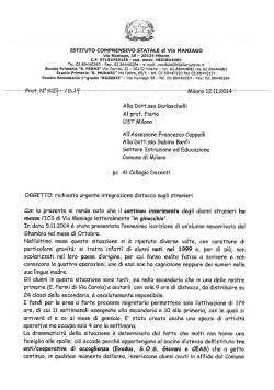 lettera per distacco stranieri - Istituto Comprensivo Statale di Via