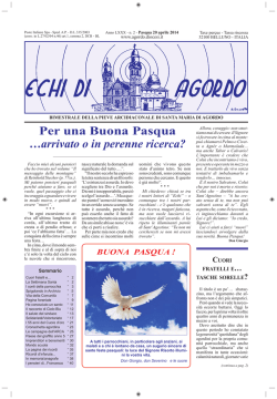 Echi-2-2014 - Parrocchia di Agordo