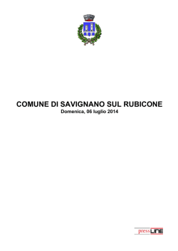 Il Sole 24 Ore - Comune di Savignano sul Rubicone
