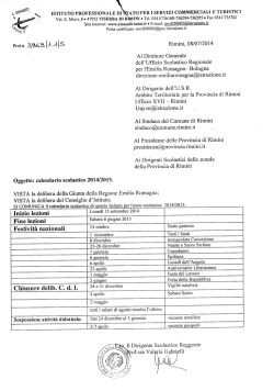 Calendario Scolastico 2014-2015 - Einaudi