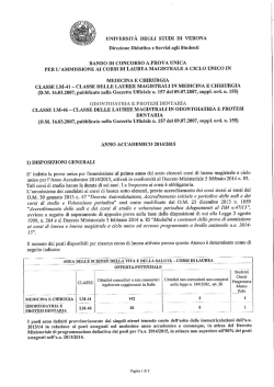 UNIVERSITÀ DEGLI STUDI DI VERONA Direzione