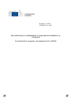 COMMISSIONE EUROPEA Bruxelles, 7.8.2014 COM(2014