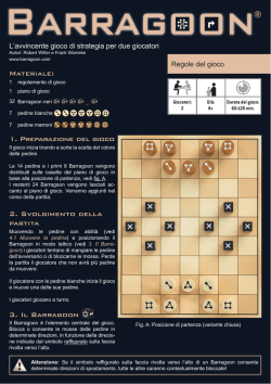 1. Preparazione del gioco 2. Svolgimento della
