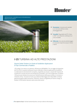 I-25 TURBINA AD ALTE PRESTAZIONI