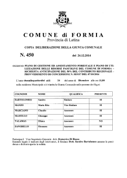 N. 450 - Comune di Formia