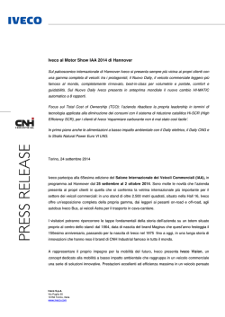 Iveco al Motor Show IAA 2014 di Hannover