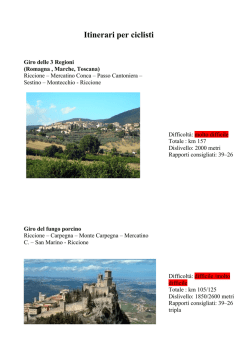 Itinerari per ciclisti