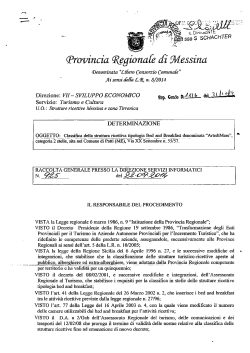 D.D. 1126 N 925 - Provincia Regionale di Messina