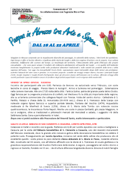Pasqua in Abruzzo - CRAL AMGA Genova