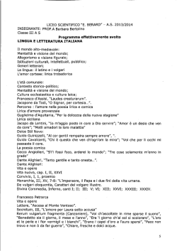 E. BERARD" - AS 2013/2014 INSEGNANTE: PROF.A Barbara