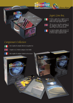 Sogni Line box Campionari Collection