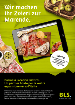 INVITO (pdf) - Camera di Commercio Italiana per la Svizzera