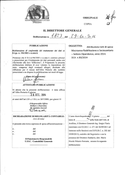 Delibera n 1823 del 27ott2014 Attribuzione tetti di spesa Macroaria