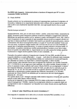 Da ZERO alle trappole : Autocostruzione e taratura di
