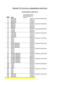 PROGETTO SCUOLA LOMBARDIA DIGITALE