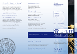 ENGLISH FOR LAW - Università degli Studi di Parma