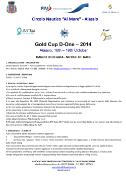 Gold Cup Alassio - Il D-one