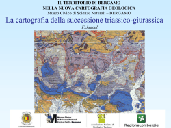 La cartografia geologica 1:50000 della Provincia di Bergamo