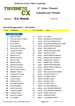 2° Gran Premio Calcestruzzi Mosole G.S. Mosole