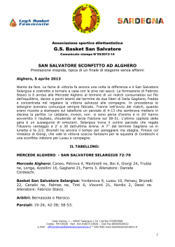 G.S. Basket San Salvatore - ASDGS Basket San Salvatore Selargius
