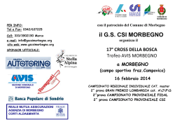 il G.S. CSI MORBEGNO