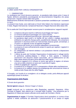Linea guida per i Circoli - Associazione Italiana Classe 420