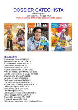 Indice 2012-2014 - Dossier Catechista