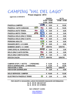 prezzi stagionali season prices saisonpreise
