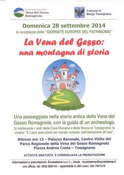 Domenica 28 settembre 2014 - Comune di Borgo Tossignano