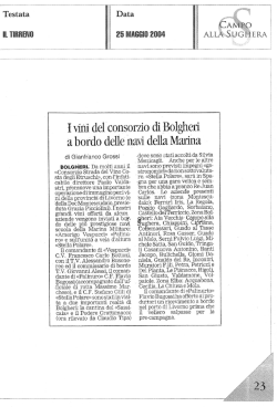 ivirii del consorzio di Bolgheri