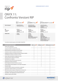 ONYX 11: Confronto Versioni RIP