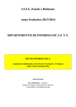 informatica classi seconde IeFp grafico multimedia