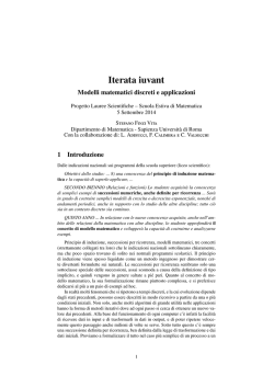 Iterata iuvant - Dipartimento di Matematica