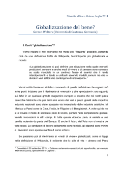 Globalizzazione del Bene