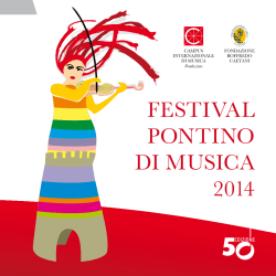 50° festival pontino - Campus Internazionale di Musica