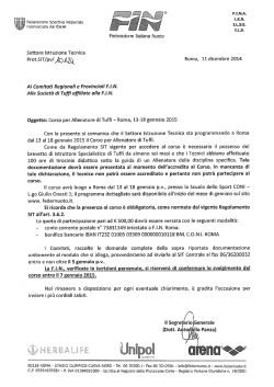 S.I.T -Corso per Allenatore di Tuffi - Roma 13