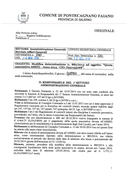 g v COMUNE DI PONTECAGNANO FAIANO