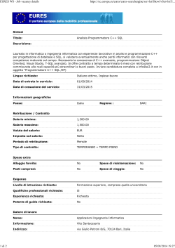 EURES WS - Job vacancy details