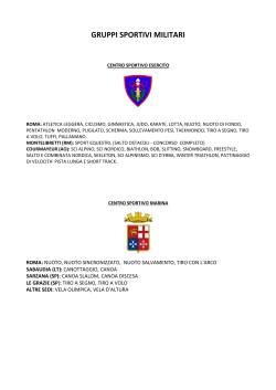 Gruppi Sportivi Militari (file  193 Kb)