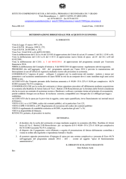 ISTITUTO COMPRENSIVO SCUOLA INFANZIA, PRIMARIA E