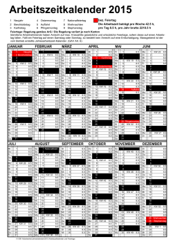 Arbeitszeitkalender 2015