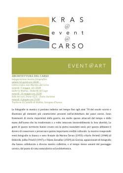 ARCHITETTURA DEL CARSO - Kras @ event @ Carso