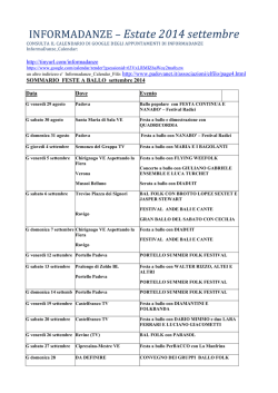 INFORMADANZE &ndash; Estate 2014 settembre
